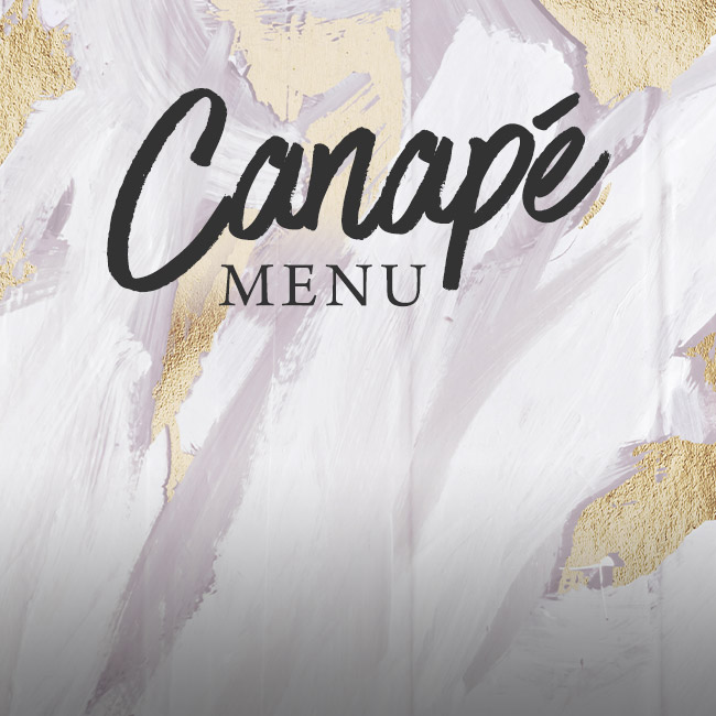 Canapé menu at The Minnow